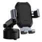 Baseus Car Mount Tank Gravity Θήκη τηλεφώνου με βάση αναρρόφησης Tarnish Black (SUYL-TK01)