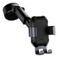 Baseus Car Mount Tank Gravity Θήκη τηλεφώνου με βάση αναρρόφησης Tarnish Black (SUYL-TK01)