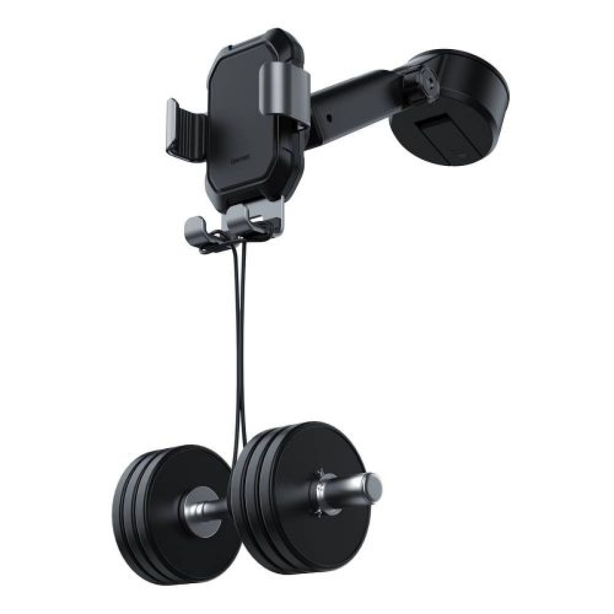 Baseus Car Mount Tank Gravity Θήκη τηλεφώνου με βάση αναρρόφησης Tarnish Black (SUYL-TK01)