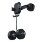 Baseus Car Mount Tank Gravity Θήκη τηλεφώνου με βάση αναρρόφησης Tarnish Black (SUYL-TK01)