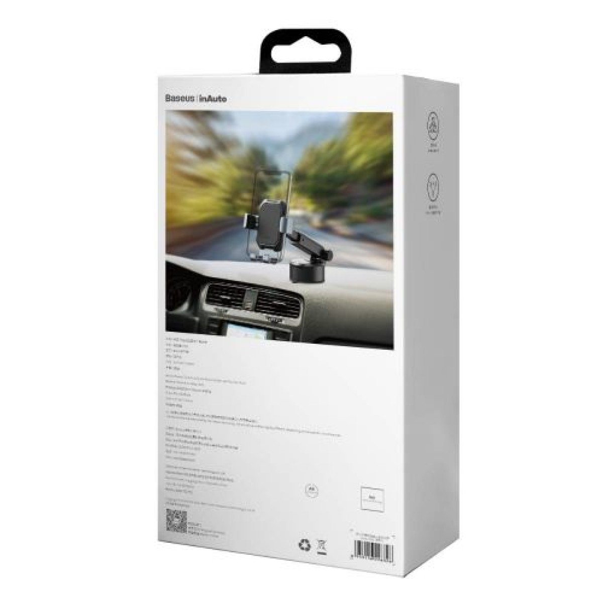 Baseus Car Mount Tank Gravity Θήκη τηλεφώνου με βάση αναρρόφησης Tarnish Black (SUYL-TK01)