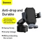 Baseus Car Mount Tank Gravity Θήκη τηλεφώνου με βάση αναρρόφησης Tarnish Black (SUYL-TK01)