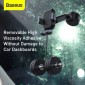 Baseus Car Mount Tank Gravity Θήκη τηλεφώνου με βάση αναρρόφησης Tarnish Black (SUYL-TK01)