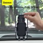 Baseus Car Mount Tank Gravity Θήκη τηλεφώνου με βάση αναρρόφησης Tarnish Black (SUYL-TK01)