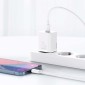 Σετ φορτιστή ταξιδίου Baseus Super Si 1C PD Γρήγορος φορτιστής 20W EU White (CCSUP-B02)