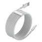 Καλώδιο Baseus Type-C Simple Wisdom (2 τμχ/σετ), 5A, 1,5 m, λευκό (TZCATZJ-02)