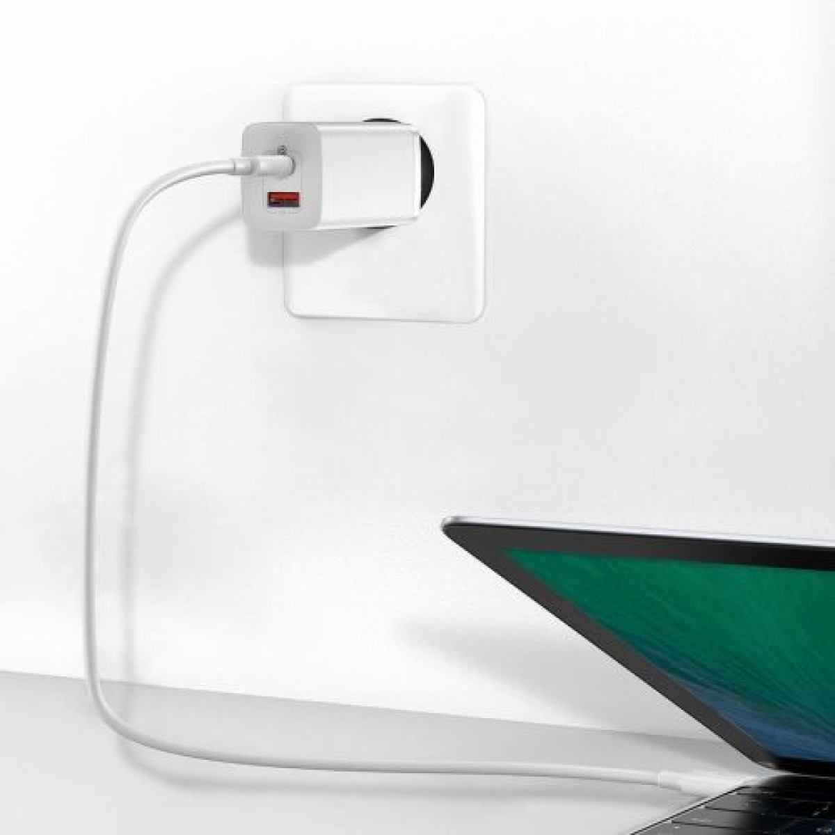 Baseus Travel Charger GaN2 Lite Quick Charger C+U QC 3.0 PD 3.0 65W EU White (CCGAN2L-B02)