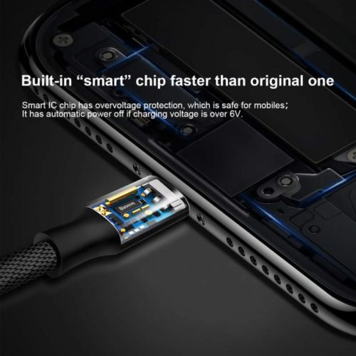 Baseus Lightning Yiven Cable 2A 1,2m Μαύρο (CALYW-01)