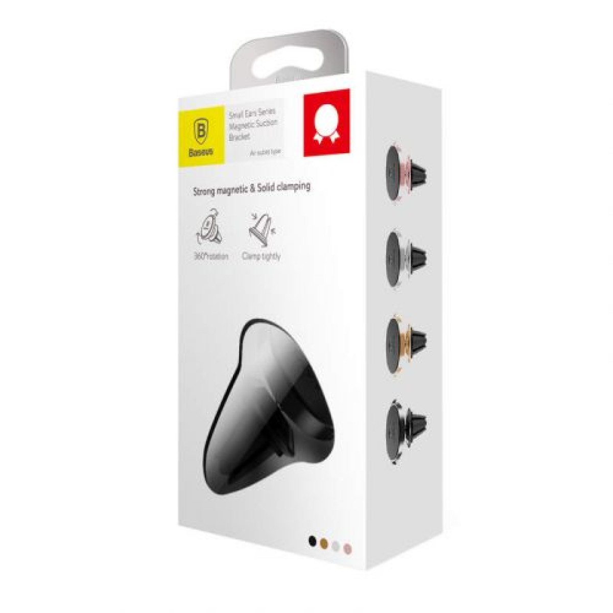 Baseus Car Mount Σειρά μικρών αυτιών Μαγνητικός βραχίονας αναρρόφησης (τύπος εξόδου αέρα) Μαύρος (SUER-A01)