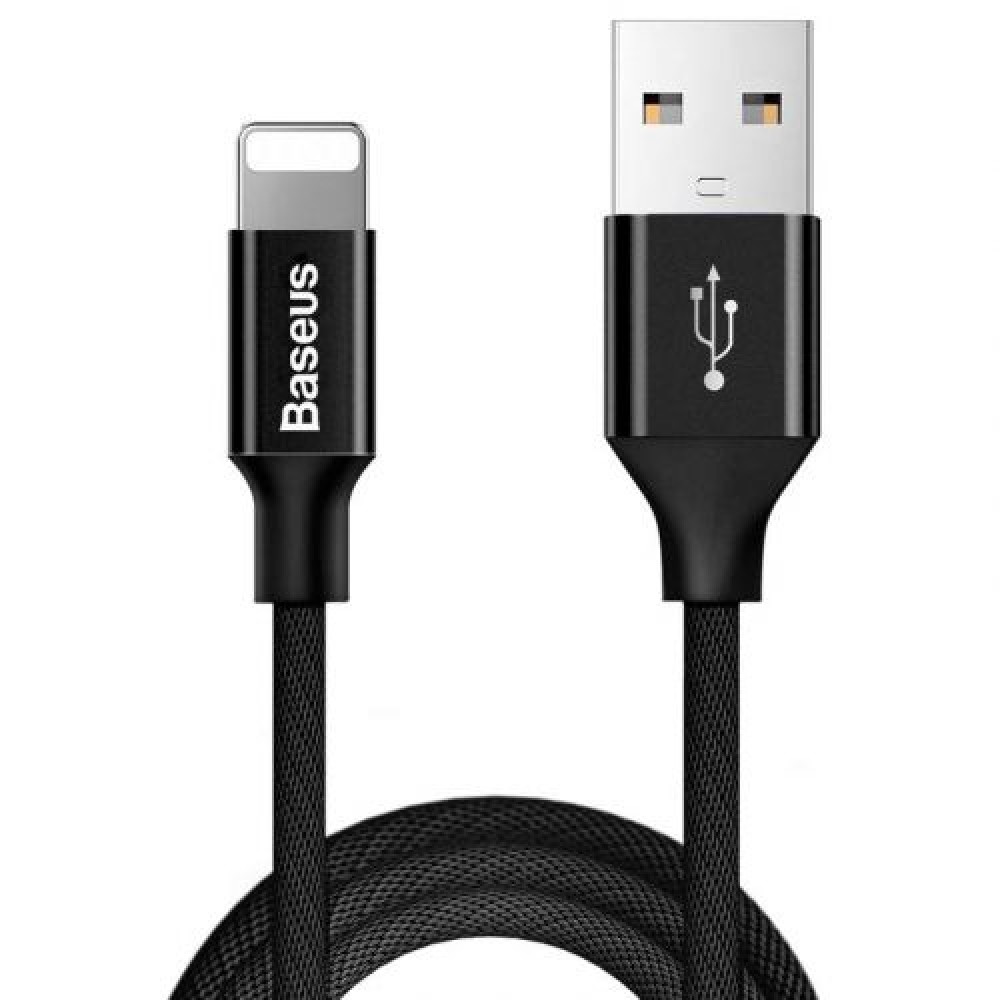 Baseus Lightning Yiven Apple Cable 2A 1,8m Μαύρο (CALYW-A01)