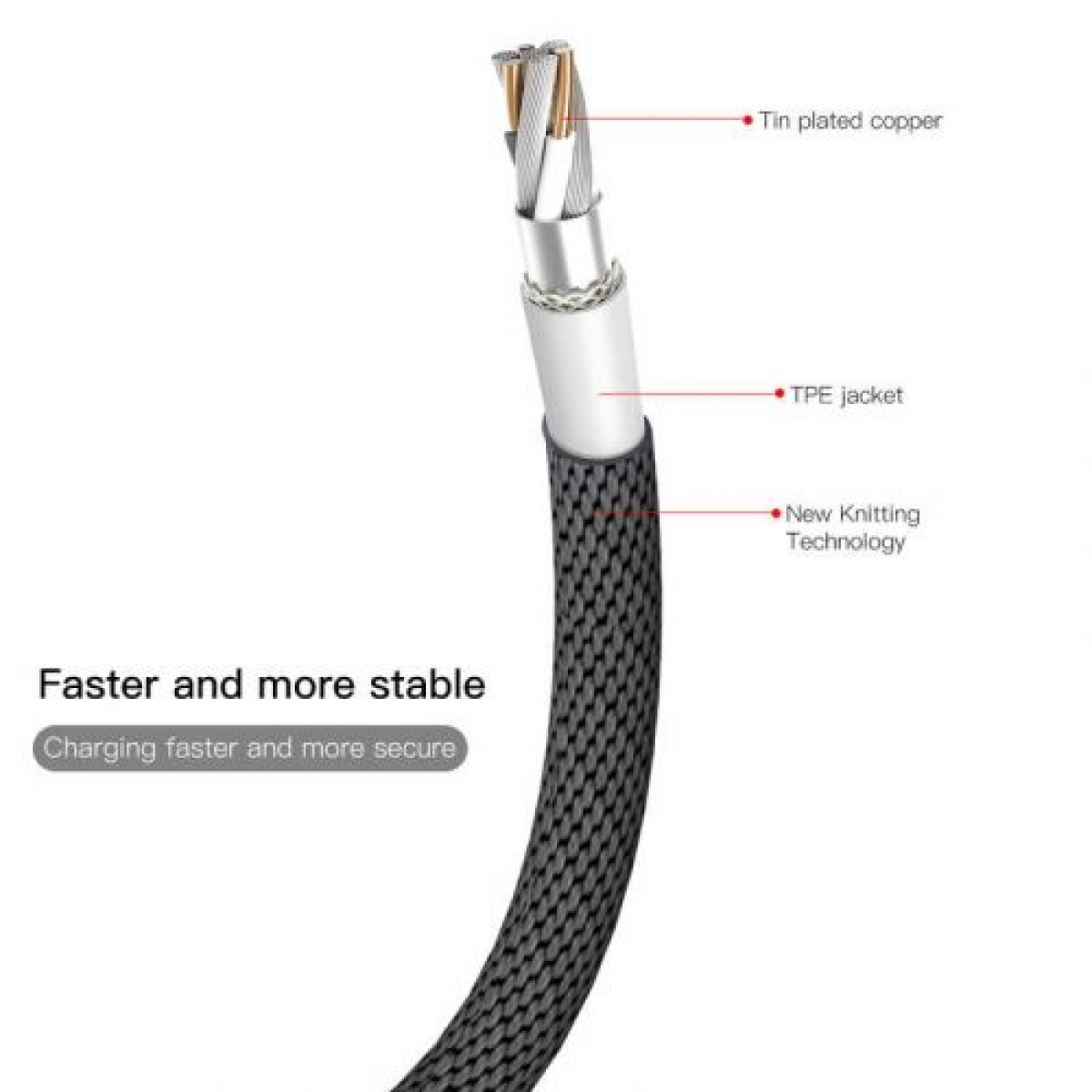 Baseus Lightning Yiven Apple Cable 2A 1,8m Μαύρο (CALYW-A01)