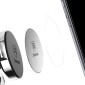 Baseus Car Mount Magnet Σιδερένια Στολή για θήκες Ασημί (ACDR-A0S)