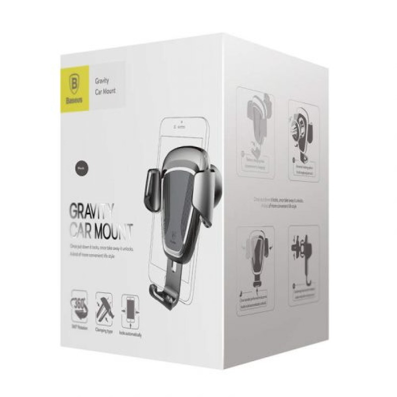 Βάση τηλεφώνου Baseus Car Mount Gravity Μαύρο (SUYL-01)