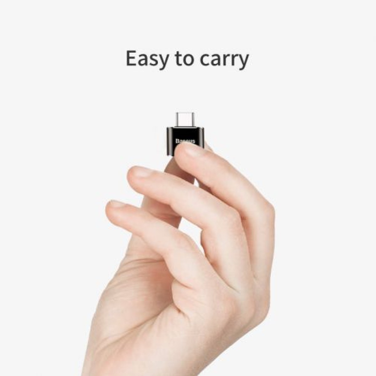 Μετατροπέας Baseus USB Female σε Type-C Male Black (CATOTG-01)