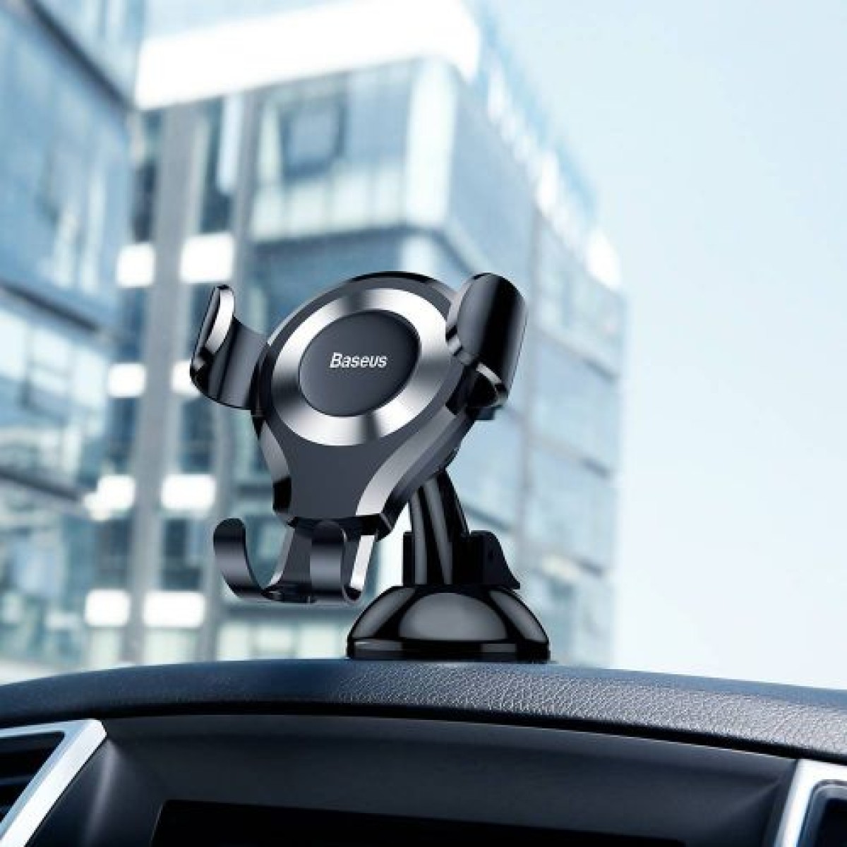 Baseus Car Mount Osculum Type Gravity Black/Silver (SUYL-XP0S)