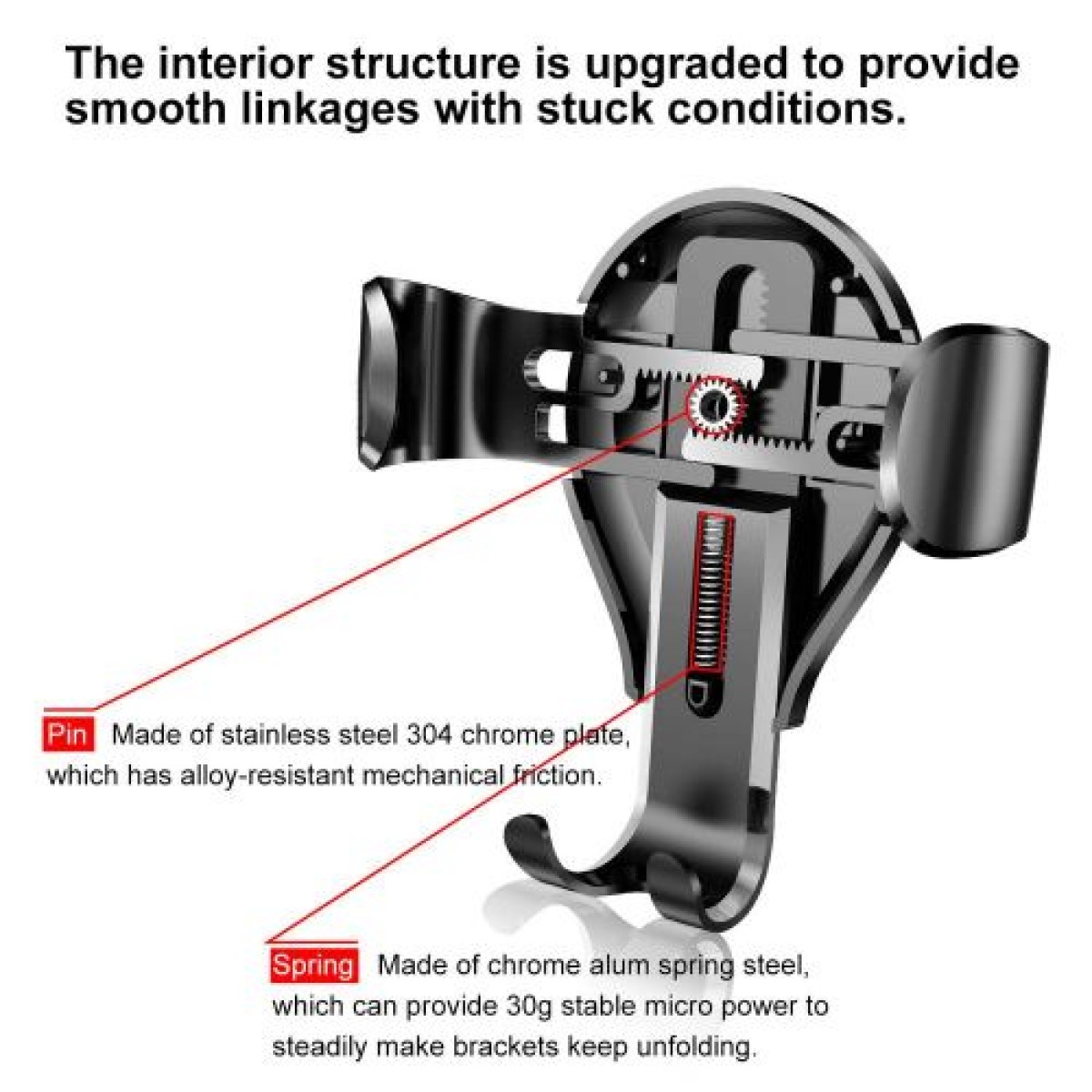 Baseus Car Mount Osculum Type Gravity Black/Silver (SUYL-XP0S)