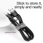 Baseus Lightning Cafule Cable 1.5A 2m Γκρι + Μαύρο (CALKLF-CG1)