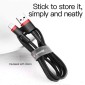 Baseus Lightning Cafule Cable 1.5A 2m Κόκκινο + Μαύρο (CALKLF-C19)