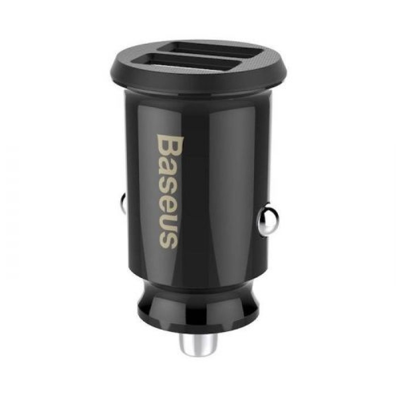 Baseus Car Charger Grain 3.1A Μαύρο (CCALL-ML01)