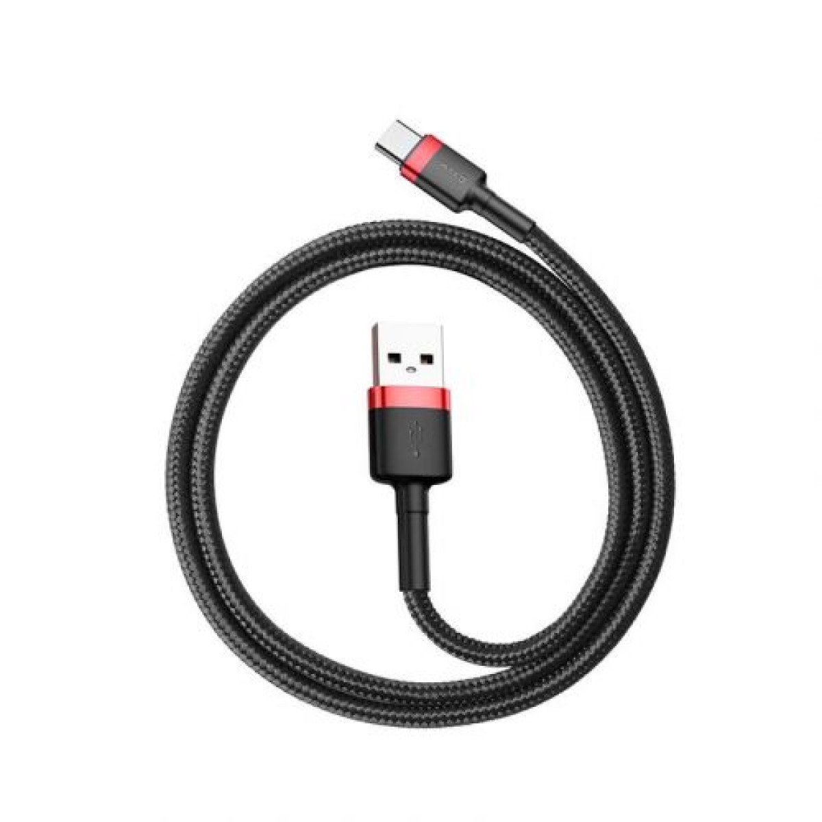 Baseus Type-C Cafule Cable 3A 0,5m Κόκκινο + Μαύρο (CATKLF-A91)