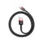 Baseus Type-C Cafule Cable 3A 0,5m Κόκκινο + Μαύρο (CATKLF-A91)