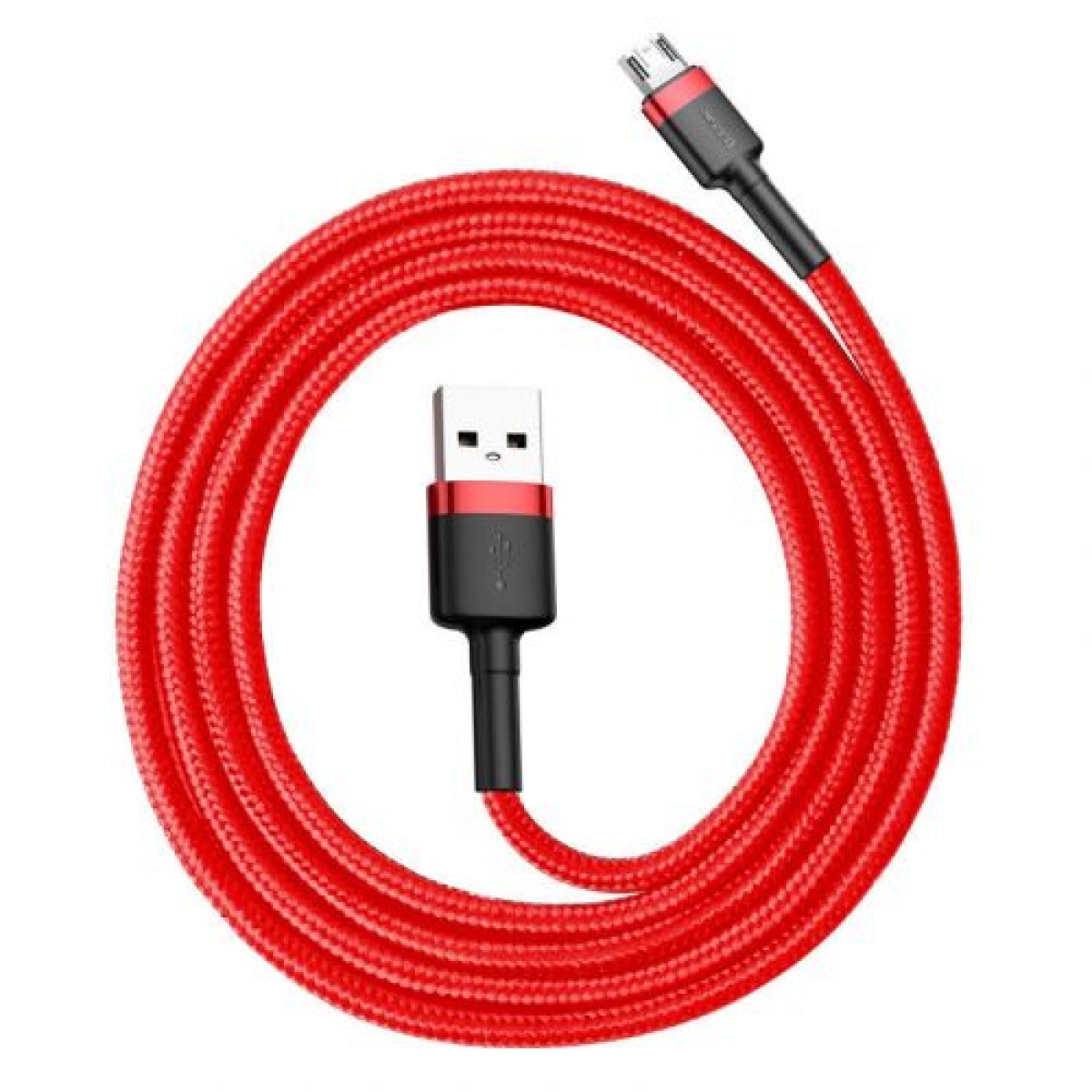 Baseus Micro USB Cafule Cable 2.4A 1m Κόκκινο + Κόκκινο (CAMKLF-B09)