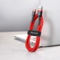 Baseus Micro USB Cafule Cable 2.4A 1m Κόκκινο + Κόκκινο (CAMKLF-B09)