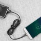 Baseus Micro USB Cafule Cable 2.4A 1m Γκρι + Μαύρο (CAMKLF-BG1)