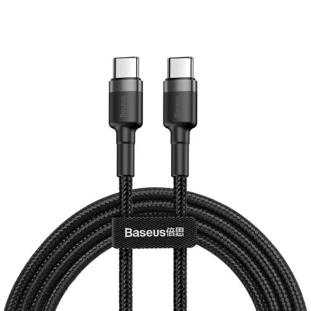 Baseus Type-C - Type-C Cafule Cable PD 2.0 60W, 3A, 2m, Black/Gre (CATKLF-HG1)