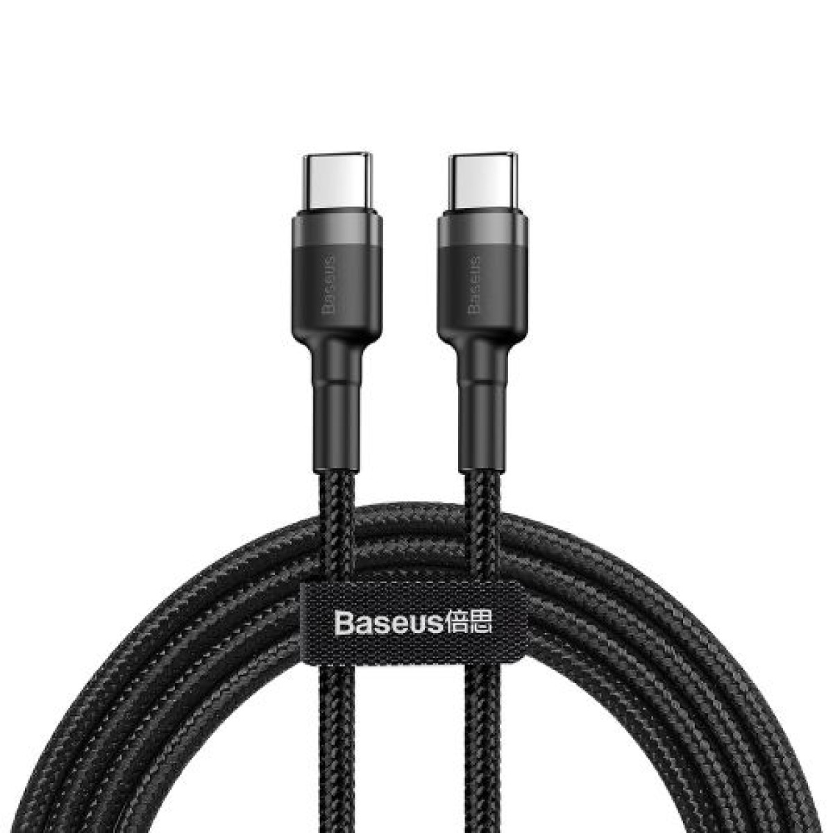 Baseus Type-C - Type-C Cafule Cable PD 2.0 60W, 3A, 2m, Black/Gre (CATKLF-HG1)