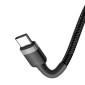 Baseus Type-C - Type-C Cafule Cable PD 2.0 60W, 3A, 2m, Black/Gre (CATKLF-HG1)