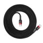 Baseus Type-C - Καλώδιο Type-C Cafule PD2.0 60W Flash φόρτιση (20V 3A) 1m Μαύρο/Γκρι (CATKLF-H91)