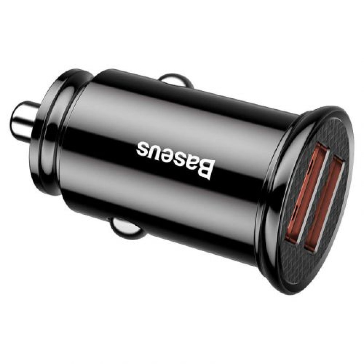 Baseus Car Charger Circular Plastic A+A Dual Quick Charge 3.0 30W Μαύρο (CCALL-YD01)