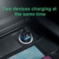 Baseus Car Charger Circular Plastic A+A Dual Quick Charge 3.0 30W Μαύρο (CCALL-YD01)