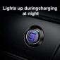 Baseus Car Charger Circular Plastic A+A Dual Quick Charge 3.0 30W Μαύρο (CCALL-YD01)