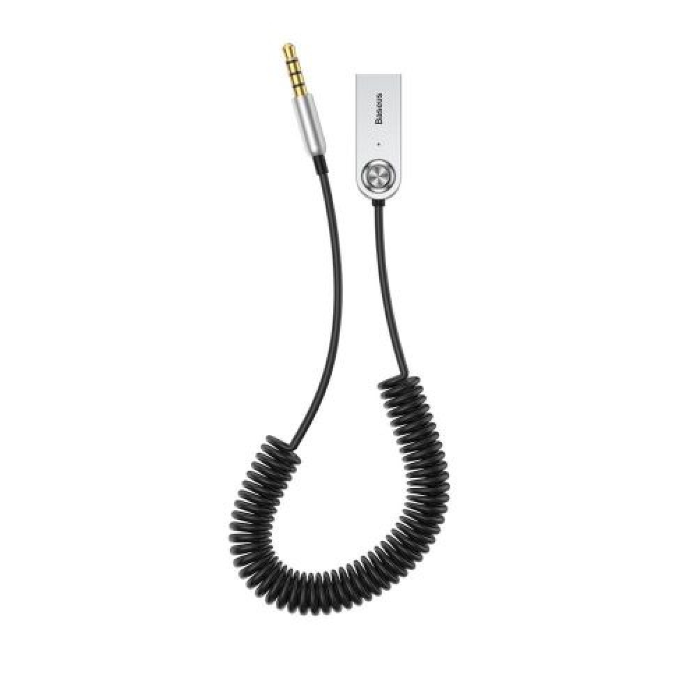 Baseus Converter BA01 USB + Ασύρματος προσαρμογέας σε βύσμα 3,5 mm, μαύρο καλώδιο (CABA01-01)