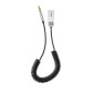 Baseus Converter BA01 USB + Ασύρματος προσαρμογέας σε βύσμα 3,5 mm, μαύρο καλώδιο (CABA01-01)