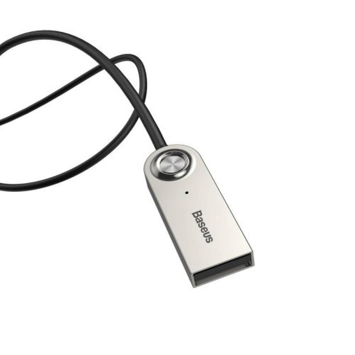 Baseus Converter BA01 USB + Ασύρματος προσαρμογέας σε βύσμα 3,5 mm, μαύρο καλώδιο (CABA01-01)