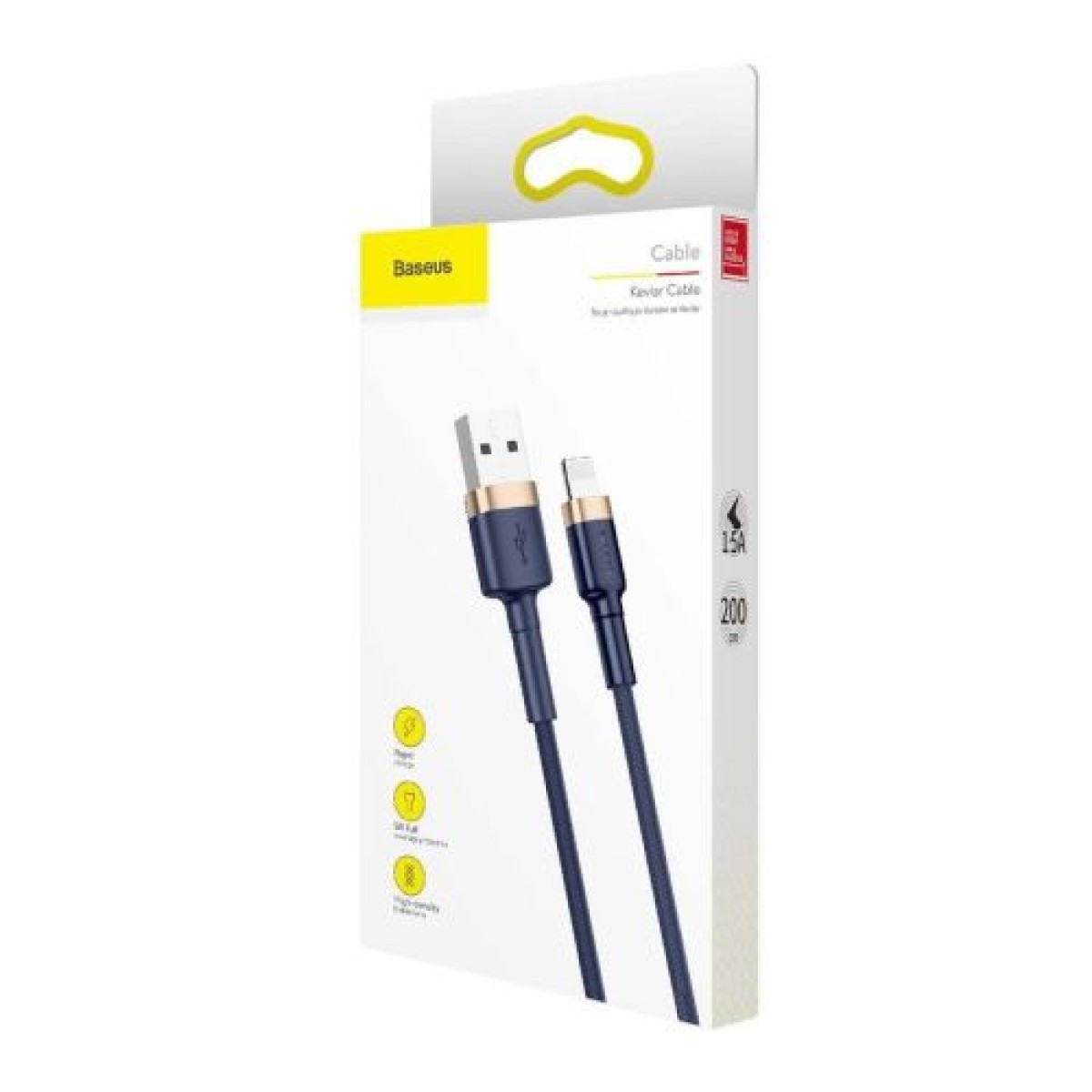Καλώδιο Baseus Lightning Cafule QC 3.0, 1.5A, 2m Μπλε (CALKLF-CV3)