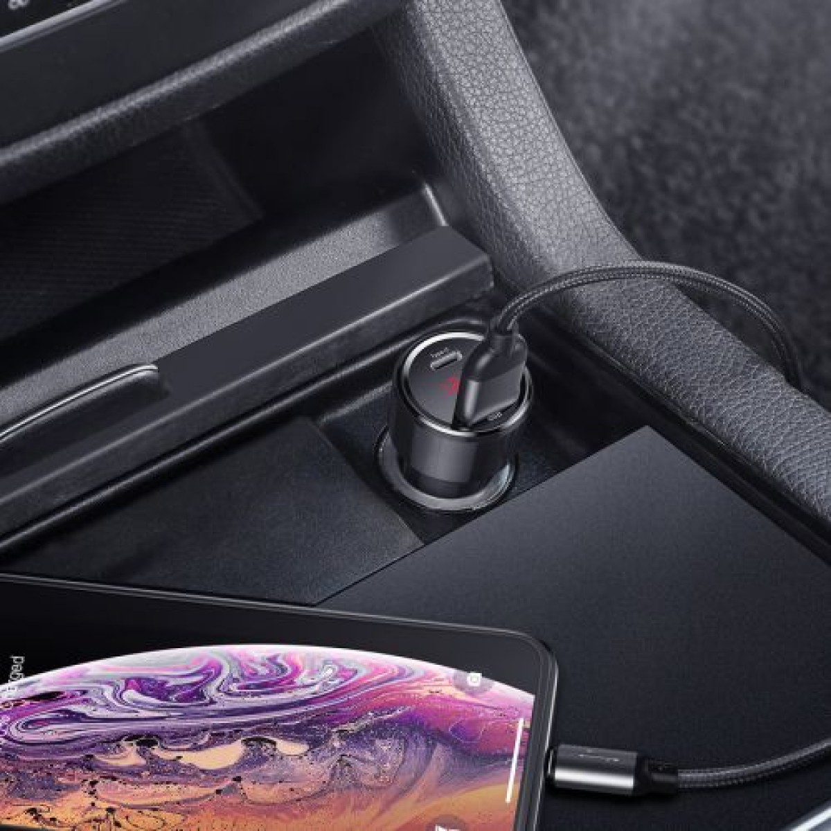 Baseus Car Charger Magic Series PPS Ψηφιακή οθόνη (Type-C PD+Intelligent QC) 45W Μαύρη CCMLC20C-01