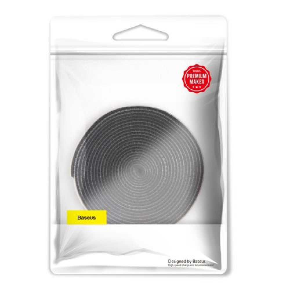 Baseus Tool Rainbow Circle Velcro Straps 3m Μαύρο (ACMGT-F01)
