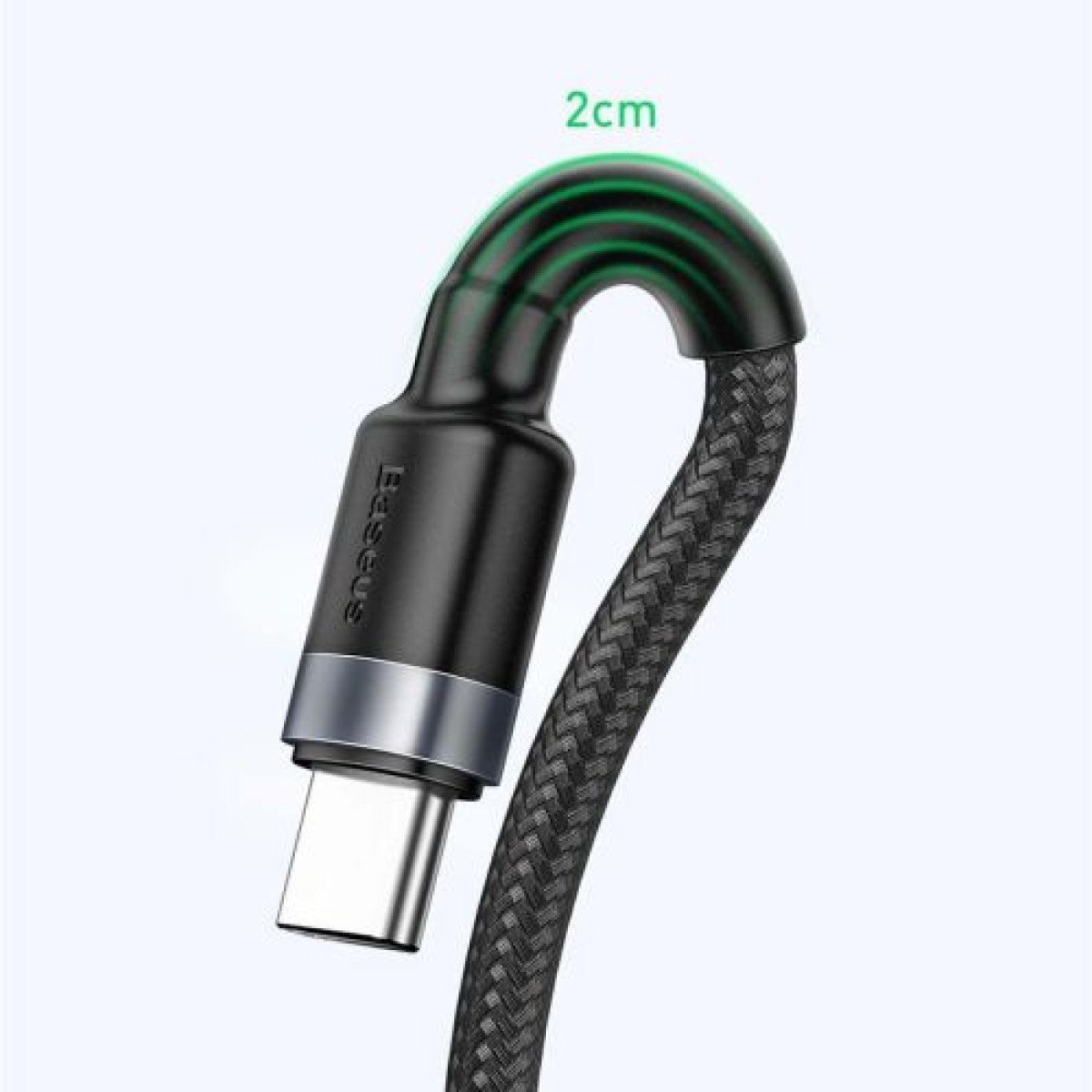 Baseus Type-C Cafule SuperCharge 40W PD 3.0, QC 3.0, 40W, 1m Γκρι/Μαύρο (CATKLF-PG1)