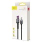 Baseus Type-C Cafule SuperCharge 40W PD 3.0, QC 3.0, 40W, 1m Γκρι/Μαύρο (CATKLF-PG1)