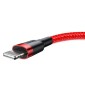 Baseus Lightning Cafule Cable 2A, 3m Κόκκινο/Μαύρο (CALKLF-R09)