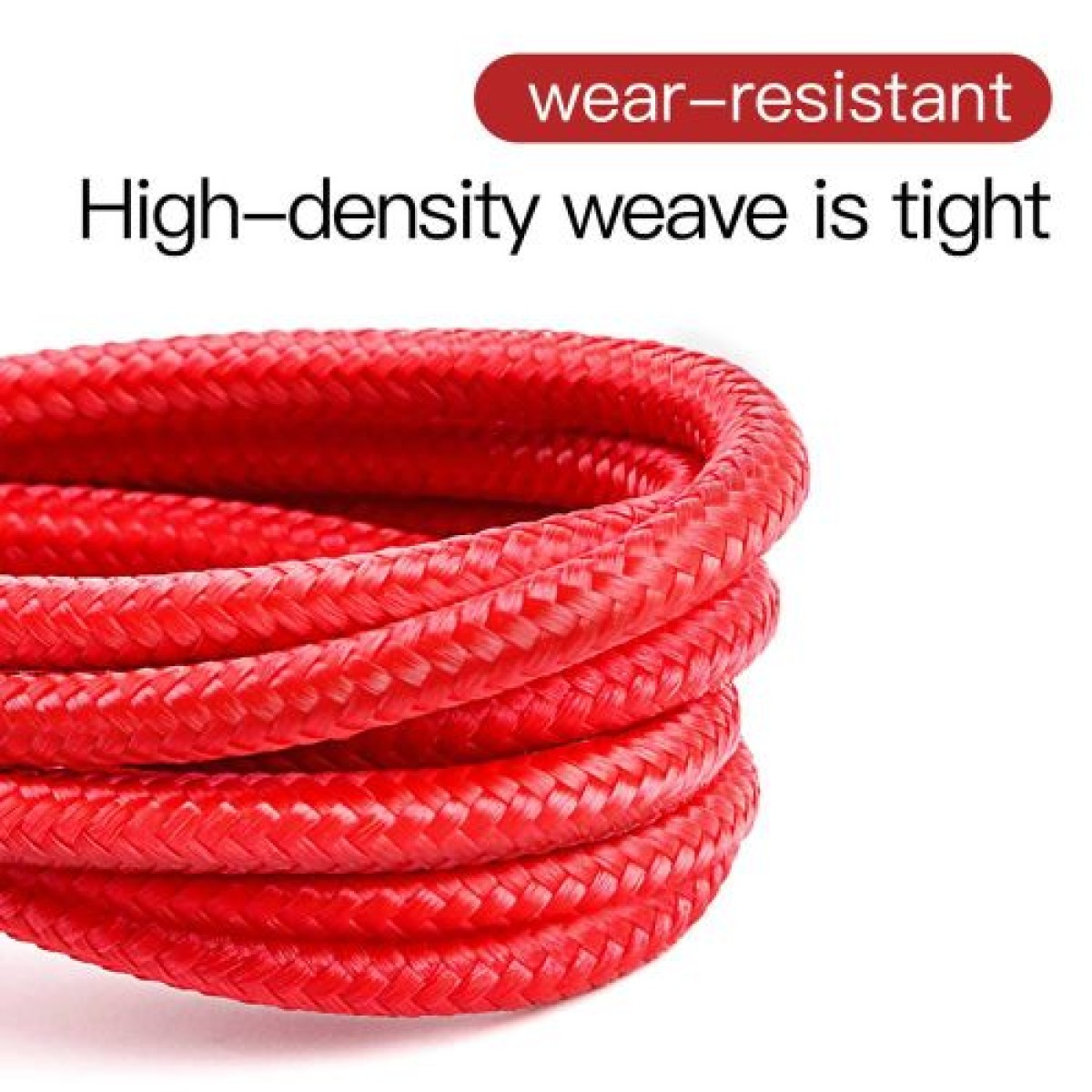 Baseus Lightning Cafule Cable 2A, 3m Κόκκινο/Μαύρο (CALKLF-R09)