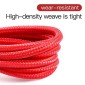 Baseus Lightning Cafule Cable 2A, 3m Κόκκινο/Μαύρο (CALKLF-R09)