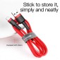 Baseus Lightning Cafule Cable 2A, 3m Κόκκινο/Μαύρο (CALKLF-R09)