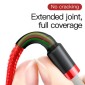 Baseus Lightning Cafule Cable 2A, 3m Κόκκινο/Μαύρο (CALKLF-R09)