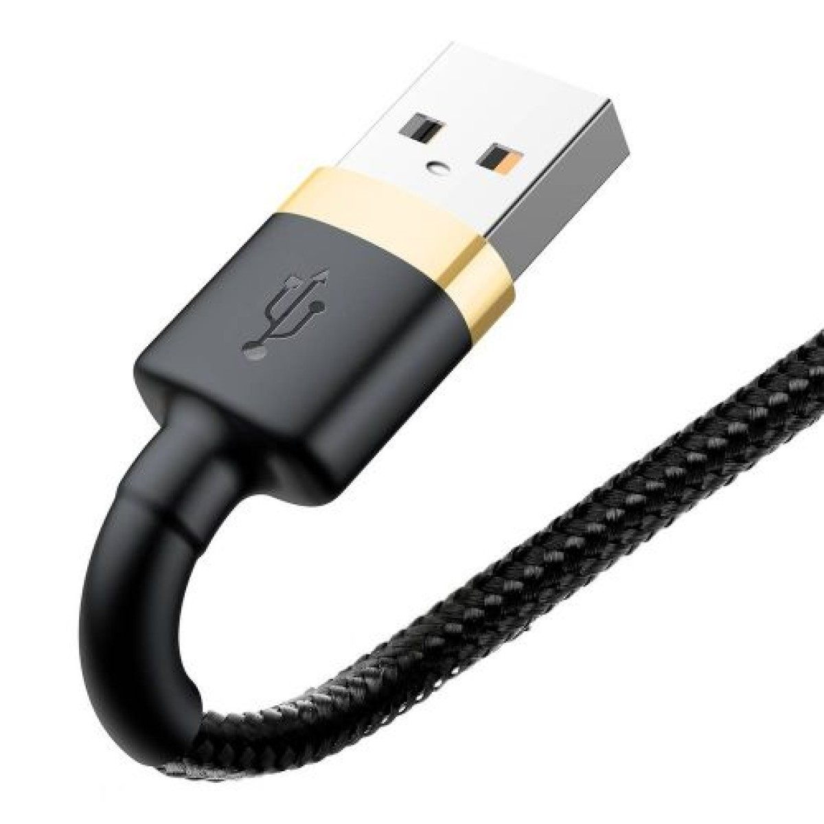 Baseus Lightning Cafule Cable 2A, 3m Χρυσό/Μαύρο (CALKLF-RV1)