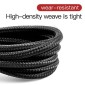 Baseus Lightning Cafule Cable 2A, 3m Χρυσό/Μαύρο (CALKLF-RV1)